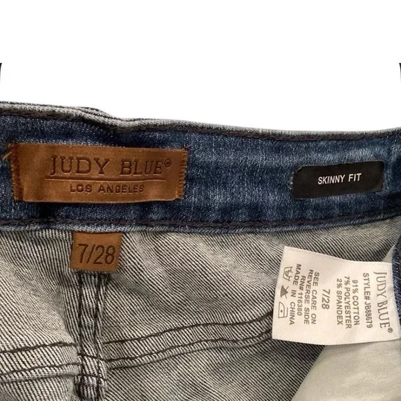 Judy Blue Los Angeles Jeans Skinny Fit Women’s 7/28 Denim Stretch Jeans - Picture 6 of 8